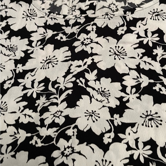 Loft Blue/white Floral Tunic Pattern Shirt - Picture 3 of 10